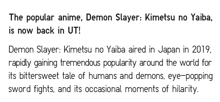 Anime Demon Slayer: Kimetsu no Yaiba UT-UNIQLO OFFICIAL ONLINE FLAGSHIP  STORE