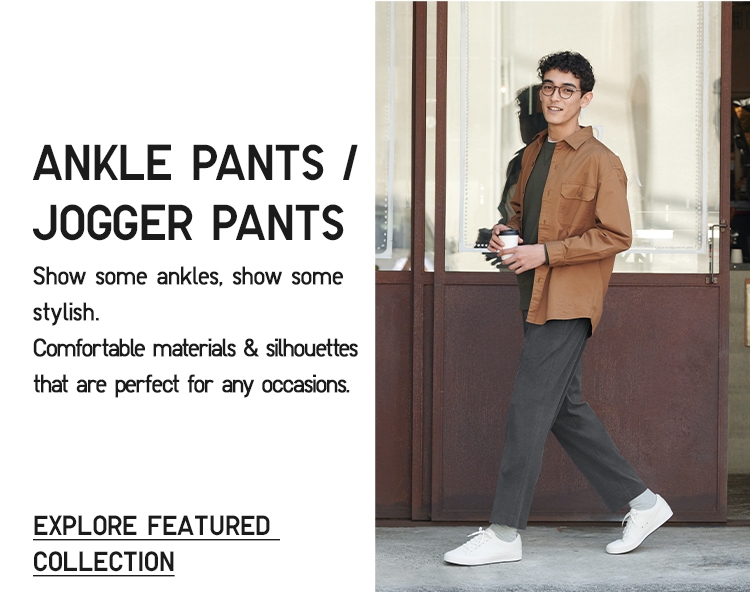 Smart ankle pants uniqlo Clearance