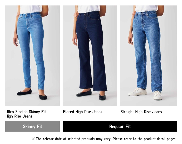 Women's JEANS｜High Rise, Stretch, Skinny Fit-UNIQLO OFFICIAL ONLINE  FLAGSHIP STORE