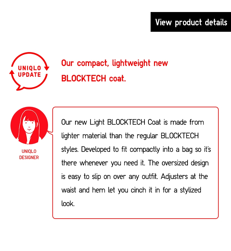 light blocktech coat