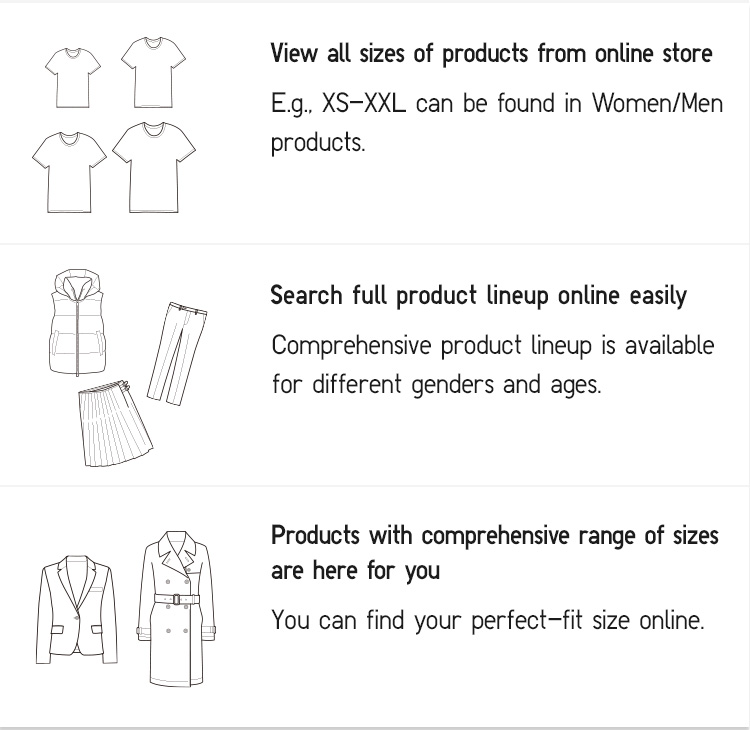 uniqlo extended sizes