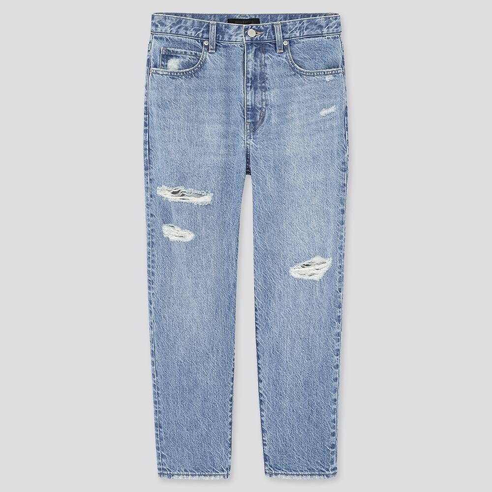 uniqlo slouch tapered ankle jeans