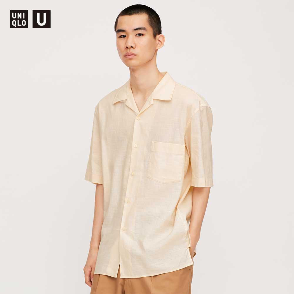 نشوة تحويل توقع اضطهد مئة عام زجاج Men Uniqlo U Open Collar Short Sleeve Shirt Locksmithservicesforall Com