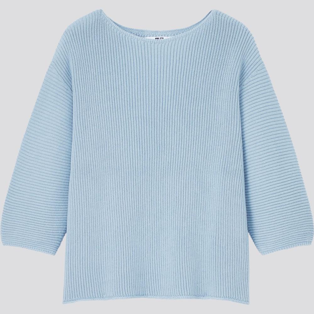 Uniqlo boat neck sweater cheap