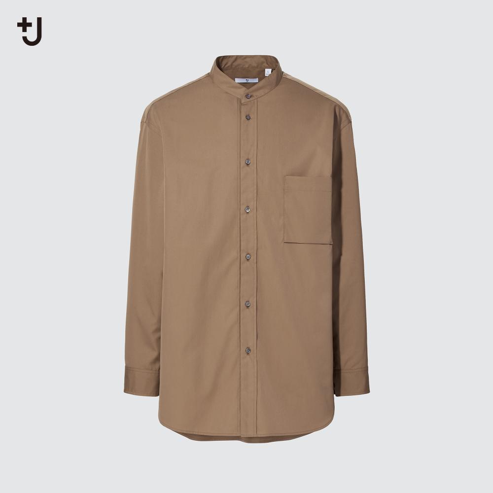 Uniqlo stand collar shirt Clearance