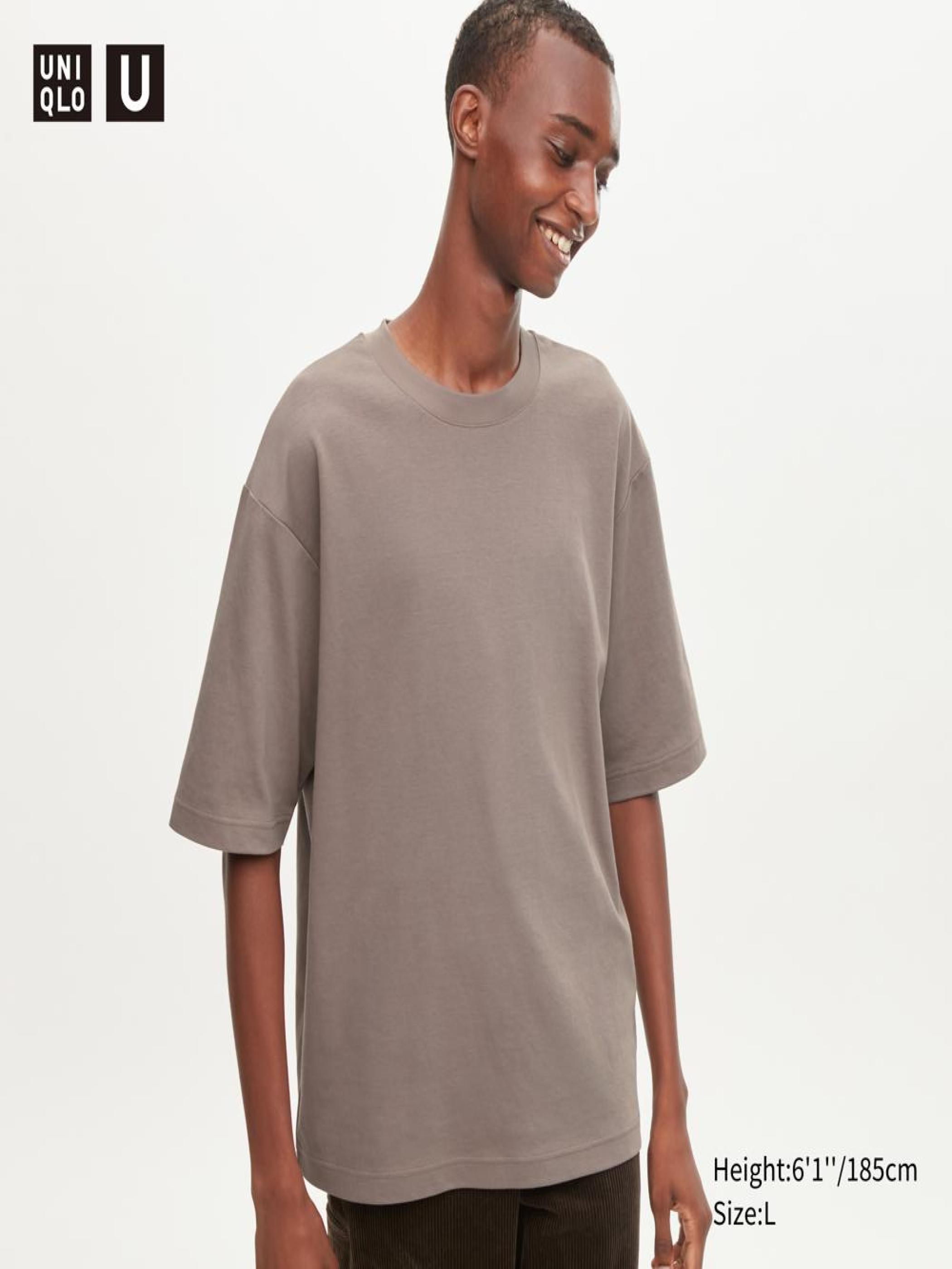 UNIQLO U HEATTECH COTTON CREW NECK T-SHIRT