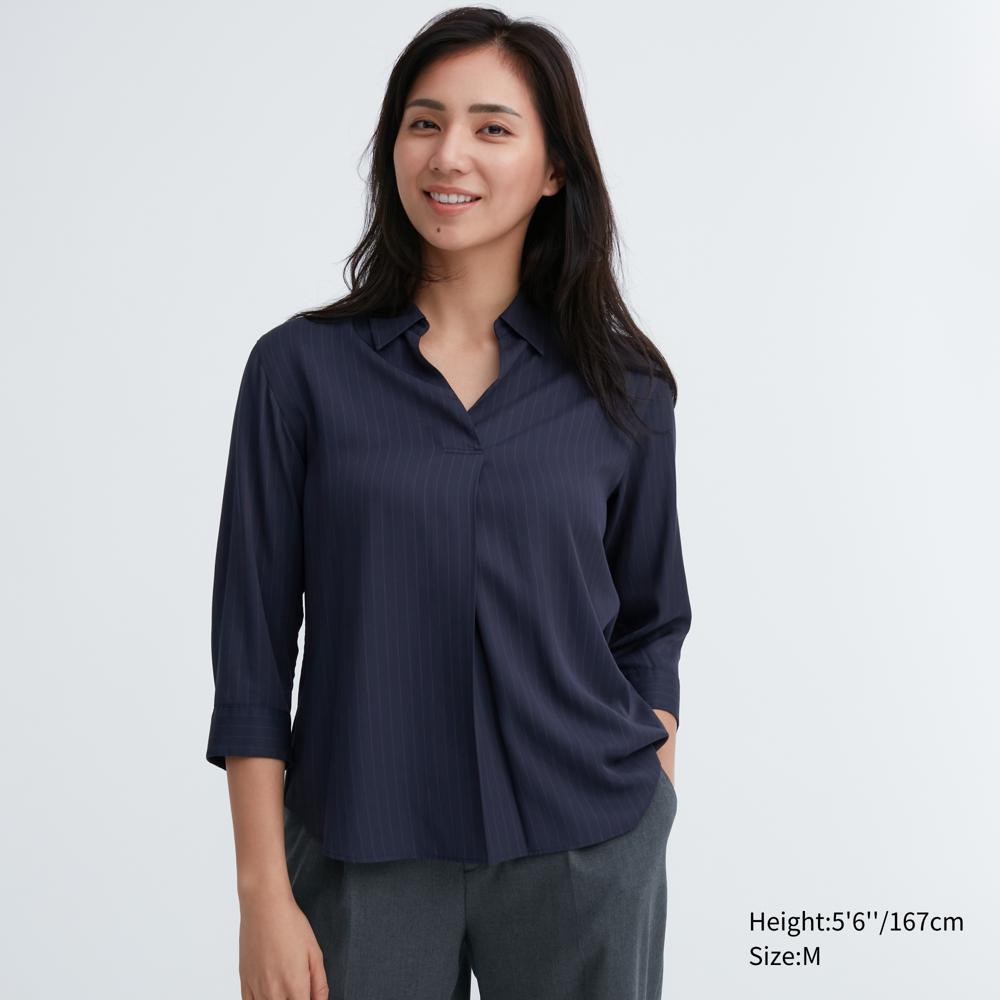 uniqlo women's rayon shirt