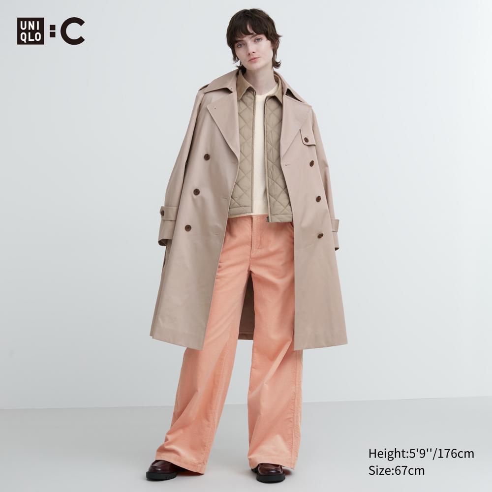 YOKE OVERSIZED DOUBLE BREASTE HALF COAT
