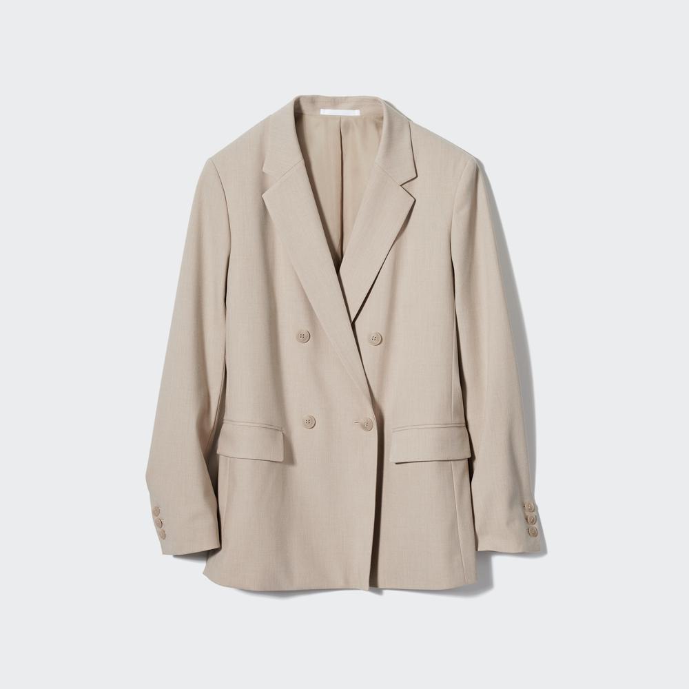 Uniqlo double breasted clearance jacket