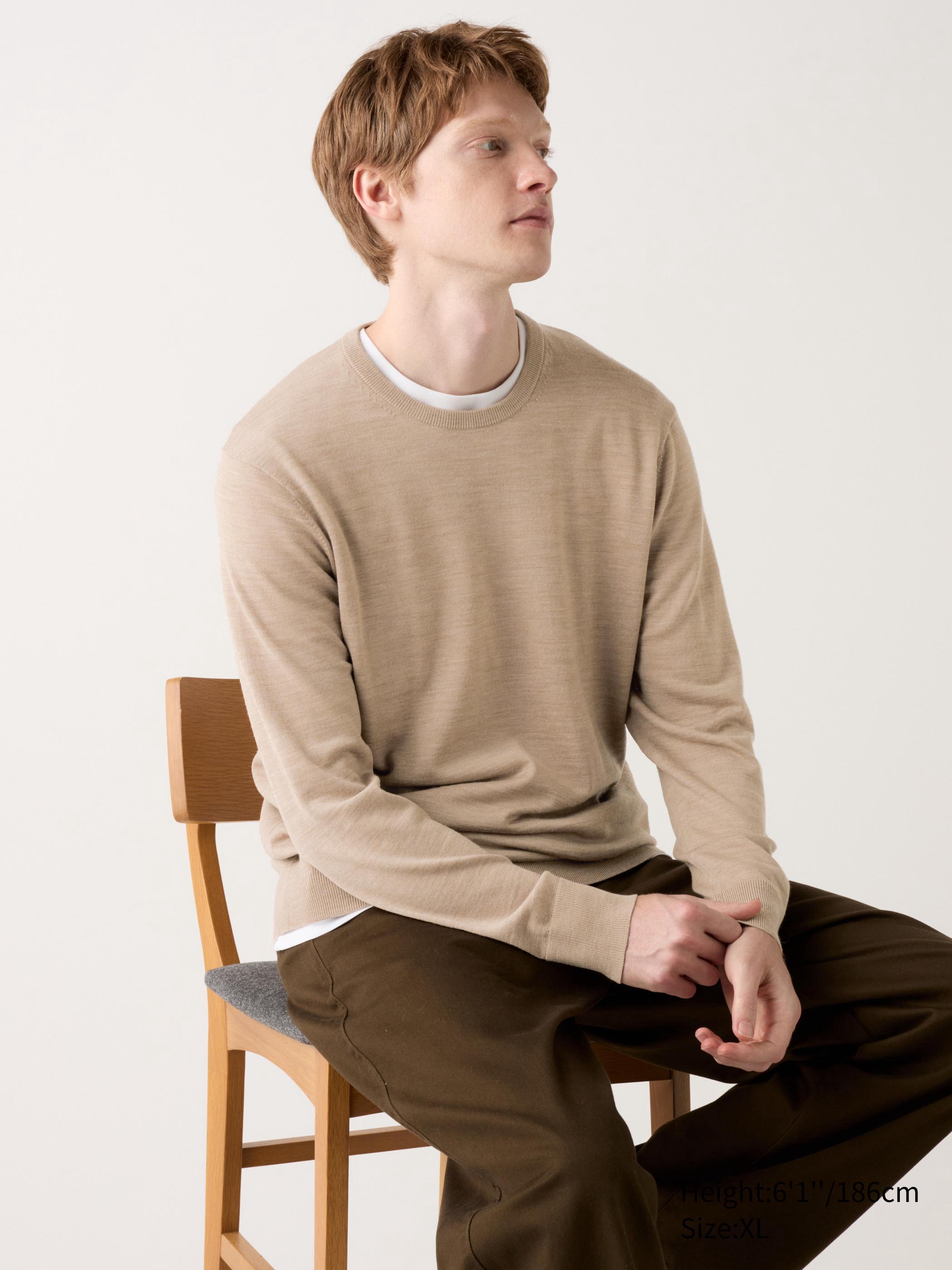 男裝Merino 圓領針織衫460933 / - UNIQLO香港及澳門