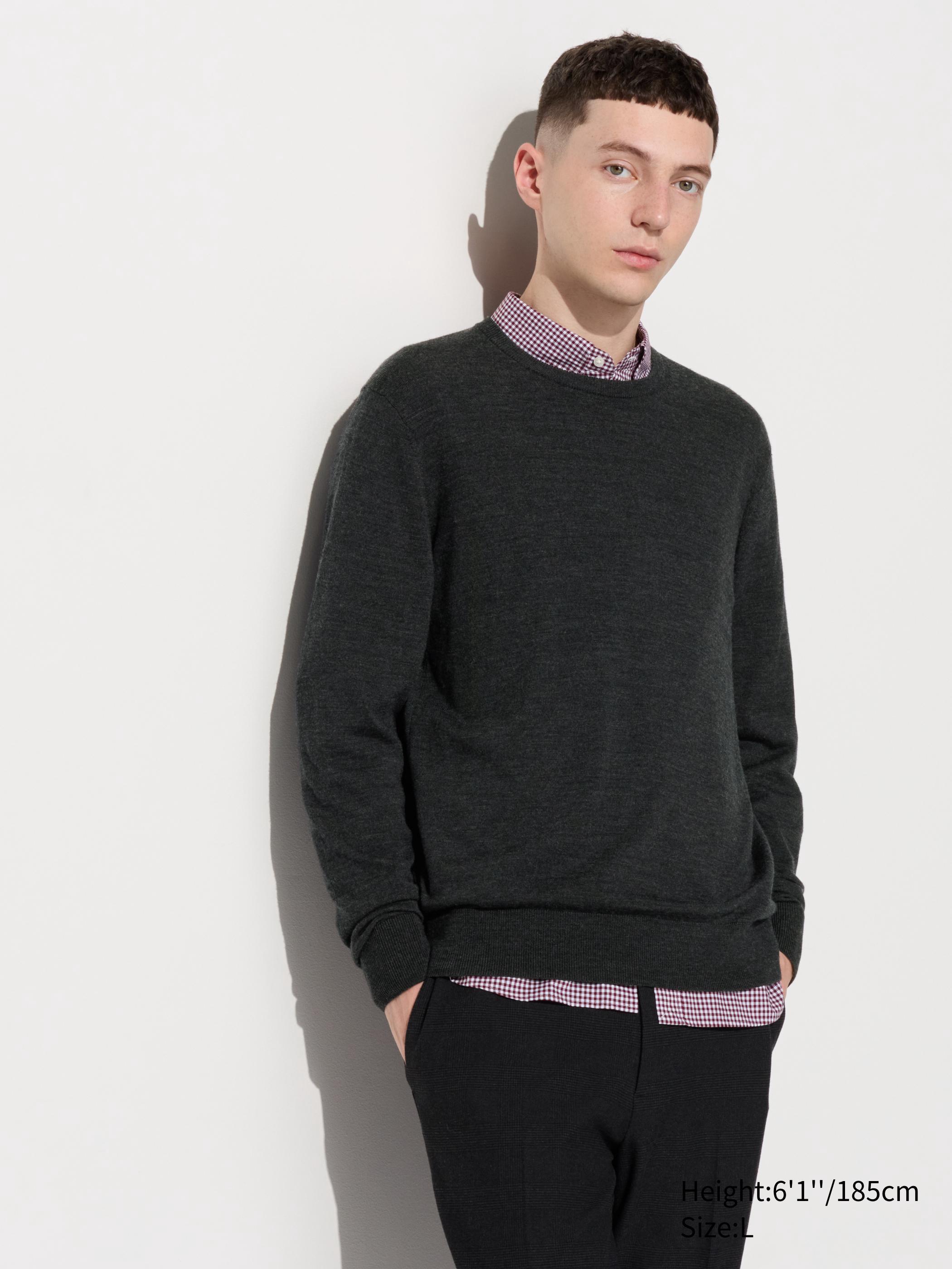 男裝Merino 圓領針織衫460933 / - UNIQLO香港及澳門