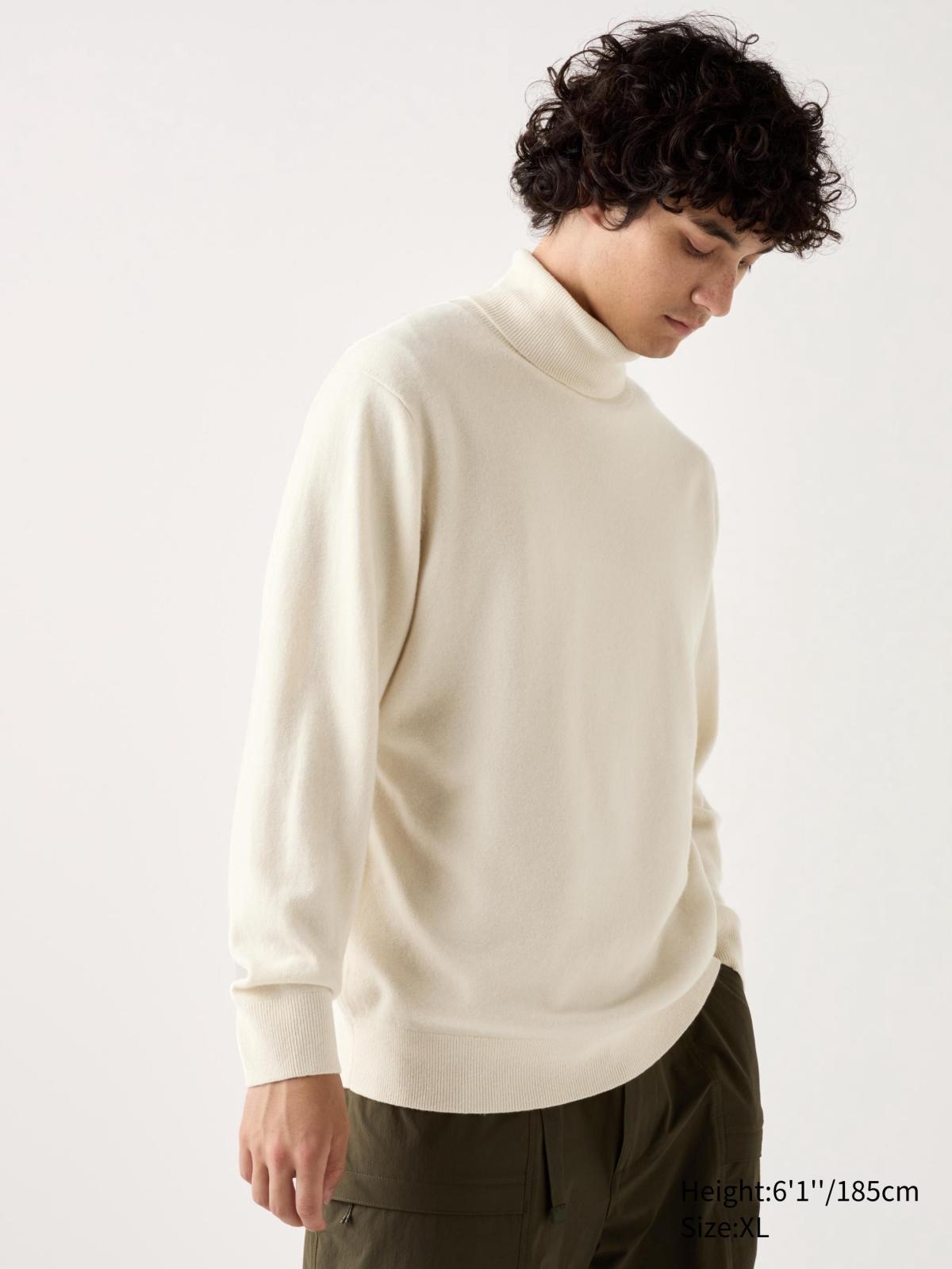Uniqlo men's cashmere turtleneck hotsell