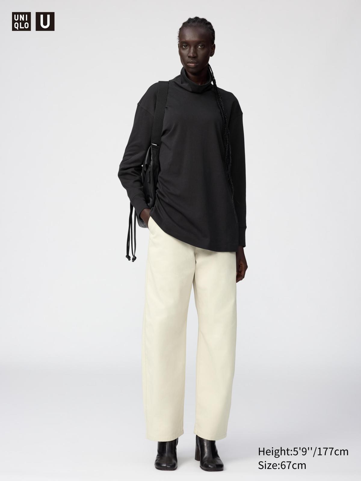 Women Bottoms Wide Pants (Chino) - UNIQLO HONG KONG & MACAU