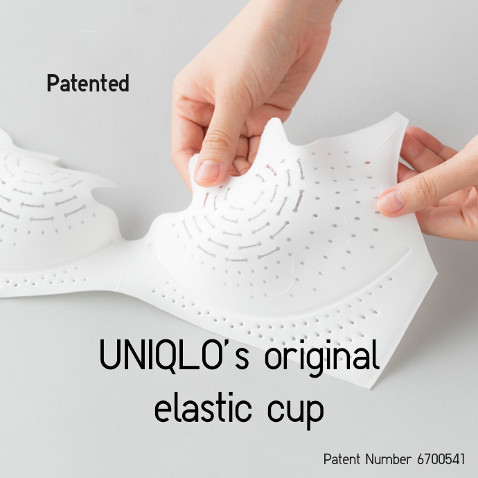Patented design! UNIQLO’s unique stretch cups.