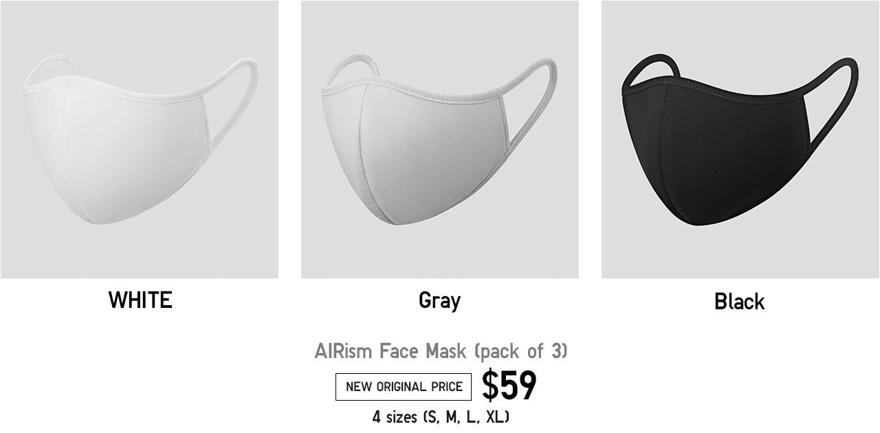 AIRism FACE MASKS｜High performance with 3Layer Structure UNIQLO