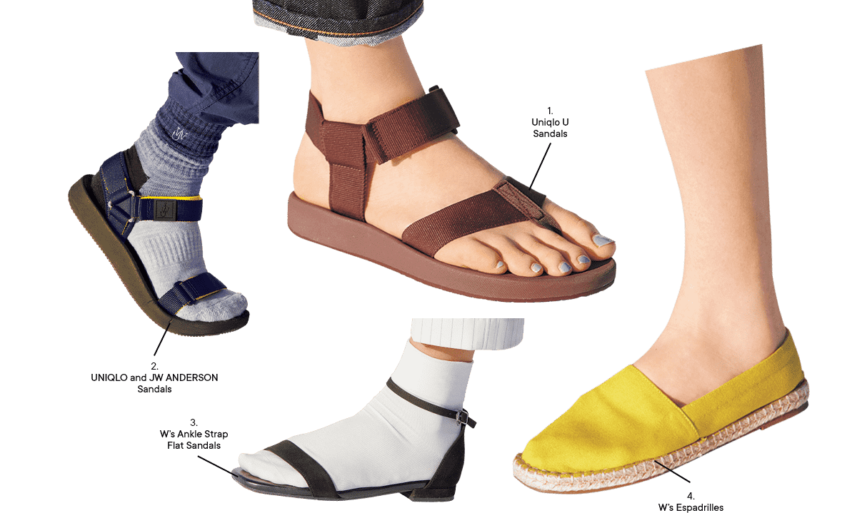 Jw anderson sales uniqlo sandals